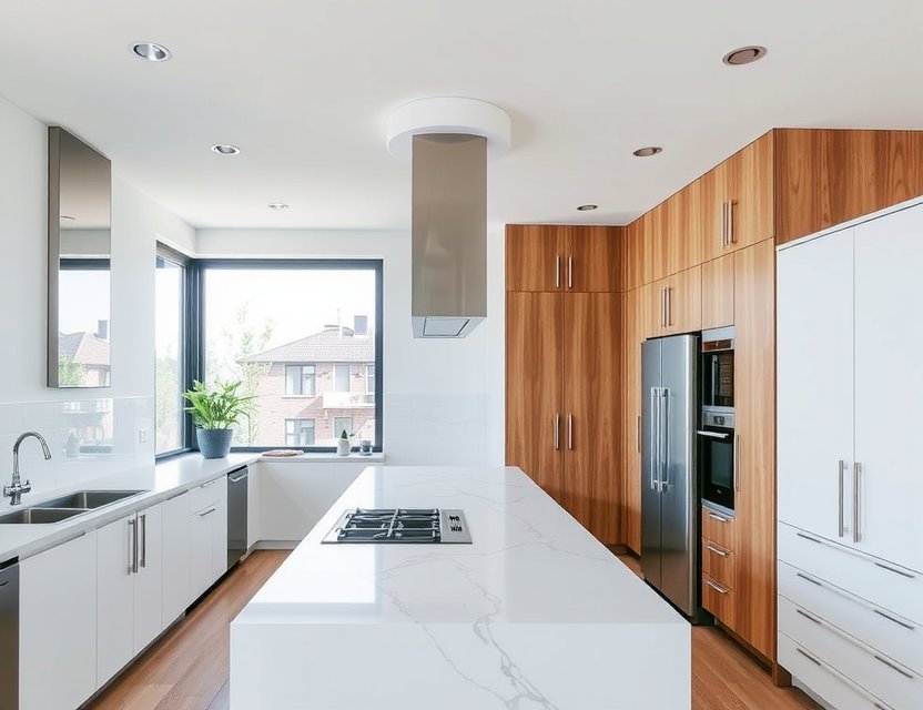 After: Sleek Modern Kitchen with Custom Features
