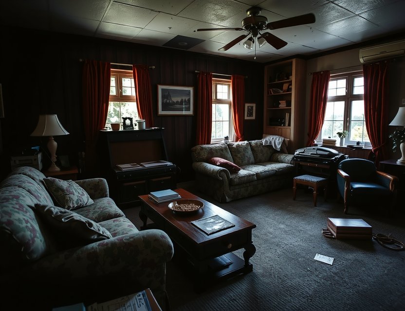 Before: Dark and Cluttered Living Room in Rotterdam